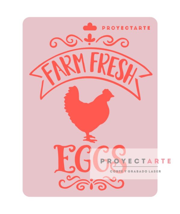 Stencil Farm Fresh Eggs